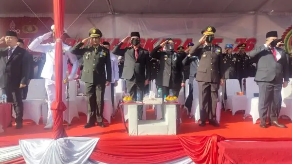 Mingrum Gumay Hadiri HUT Bhayangkara ke 76 Tahun