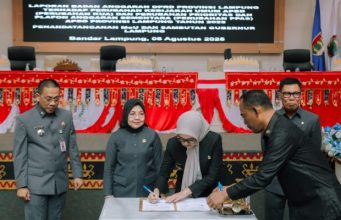 DPRD Lampung dan Pemprov Tanda Tangani Perubahan KUA-PPAS Tahun Anggaran 2025