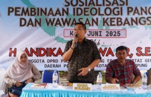 Anggota DPRD Lampung Andika Wibawa Sosialisasi Pembinaan Ideologi Pancasila di Kedaton