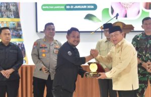Ketua Komisi II DPRD Provinsi Lampung Hadiri Pengukuhan Pengurus KTNA Lampung